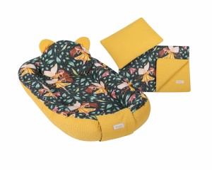 Kokon niemowlęcy z kocykiem i podusią dla dziewczynki wróżki