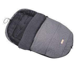 Śpiworek zimowy  do wózka spacerowego sanek koral szary