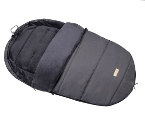 Śpiworek zimowy  do wózka spacerowego sanek koral ciemno szary