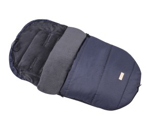 Śpiworek zimowy  do wózka spacerowego sanek koral ciemny granatowy