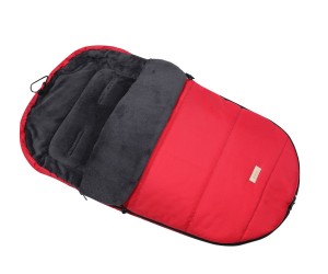 Śpiworek zimowy  do wózka spacerowego sanek koral czerwony