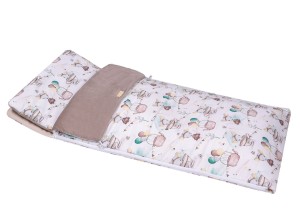 Śpiworek do przedszkola  dla chłopca dziewczynki jasno szary