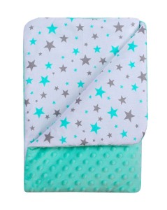 Dwustronny kocyk niemowlęcy MINKY WZ6