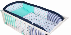 3 - elements bedding set for crib with long protector collection MyLOVE :ML003 (1) (1)