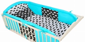 3 - elements bedding set for crib with long protector collection MyLOVE :ML003 (1) (1) (1) (1) (1) (1)