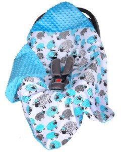 Kocyk - otulacz do nosidełka, fotelika wzór 10