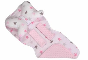 Mata wkładka do wózka z podusią minky  35x85 cm WZÓR 7