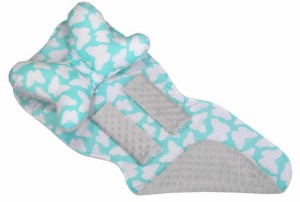 Mata wkładka do wózka z podusią minky  35x85 cm WZÓR 11