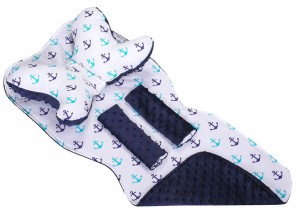 Mata wkładka do wózka z podusią minky  35x85 cm WZÓR 15