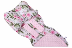 Mata wkładka do wózka z podusią minky  35x85 cm WZÓR 26