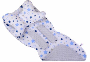 Mata wkładka do wózka z podusią minky  35x85 cm WZÓR 29