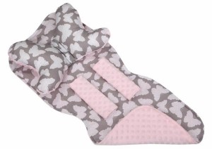 Mata wkładka do wózka z podusią minky  35x85 cm WZÓR 30