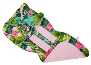 Mata wkładka do wózka z podusią minky  35x85 cm WZÓR 40