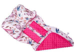 Mata wkładka do wózka z podusią minky  35x85 cm WZÓR 41