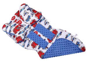 Mata wkładka do wózka z podusią minky  35x85 cm WZÓR 47