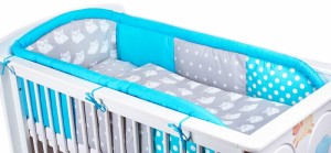 3 - elements bedding set for crib collection COLORS mint (1) (1) (1) (1) (1) (1) (1) (1) (1) (1) (1)
