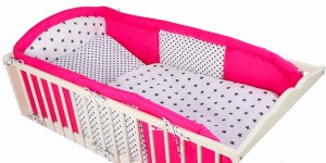 3 - elements bedding set for crib with long protector collection MyLOVE :ML003 (1)